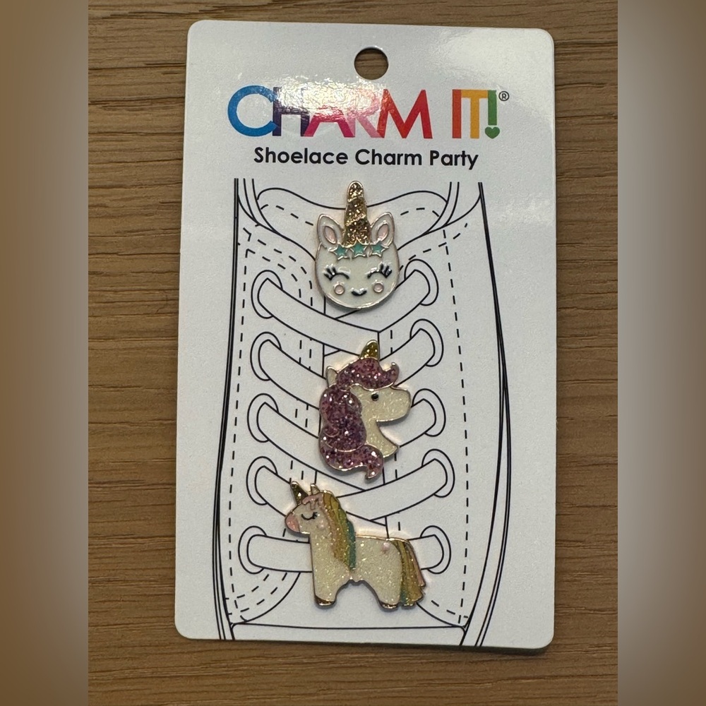 New CHARM IT Shoe Lace Charms Jewels Discontinued Unicorn Charms